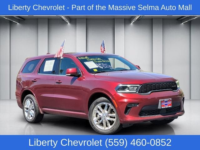 2022 Dodge Durango GT Plus AWD in Red — front three-quarter view