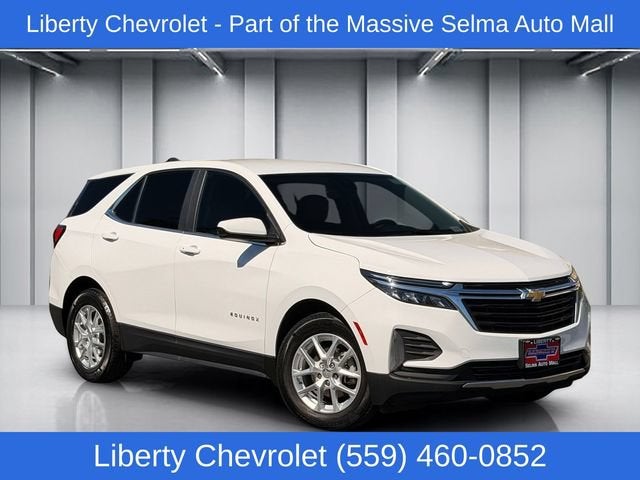 2022 Chevrolet Equinox LT in Summit White — front three-quarter view