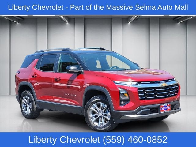 2025 Chevrolet Equinox LT in Radiant Red Tintcoat — front three-quarter view