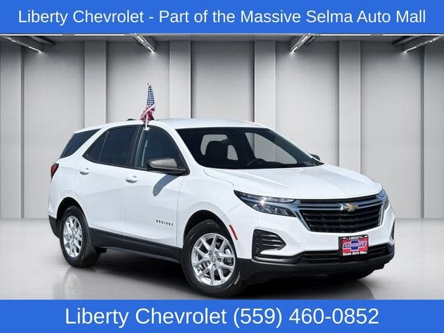 2022 Chevrolet Equinox LS in Summit White — front three-quarter view
