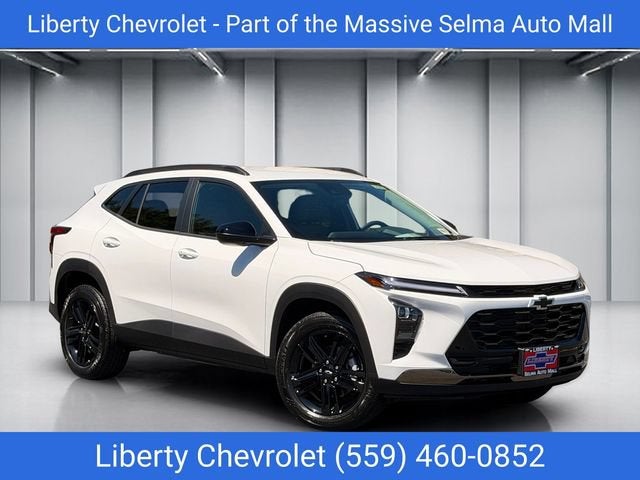 2026 Chevrolet Trax ACTIV in Summit White — front three-quarter view