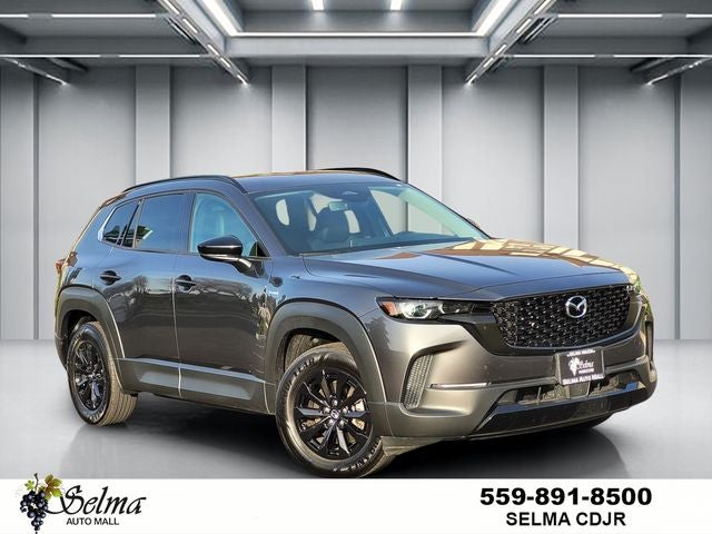 2025 Mazda Mazda CX-50 Hybrid Premium in Machine Gray — front three-quarter view