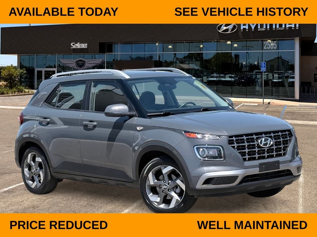 2025 Hyundai Venue SEL in Gray — front three-quarter view