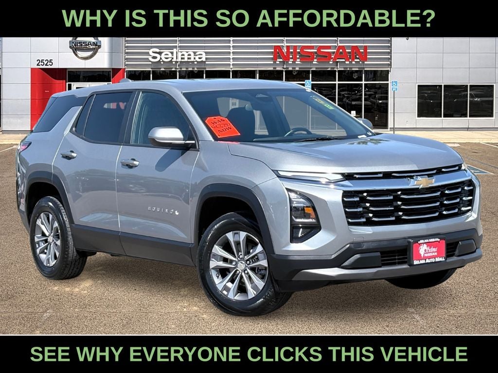 2025 Chevrolet Equinox LT in Sterling Gray Metallic — front three-quarter view