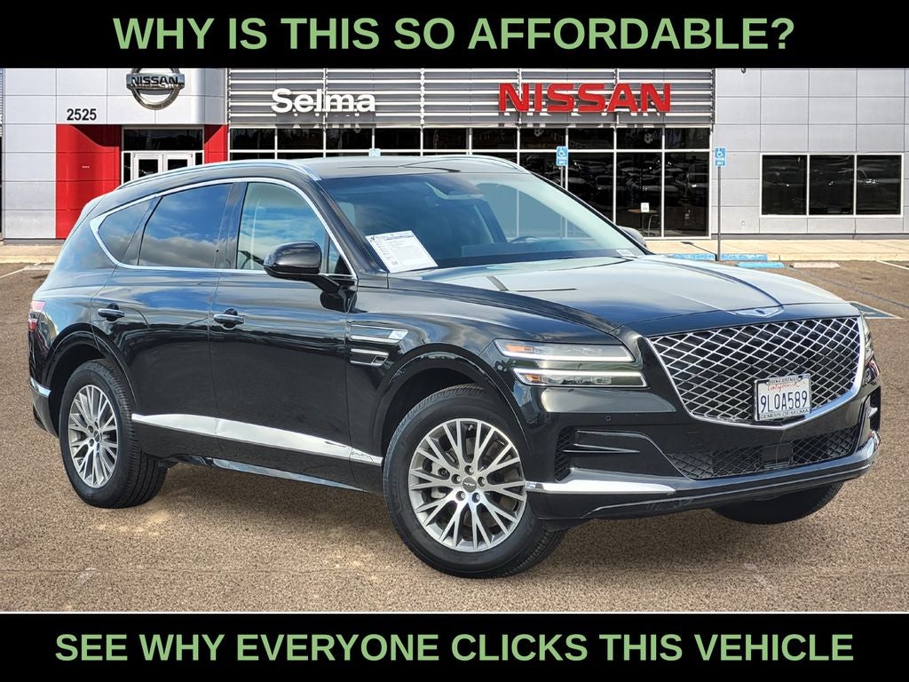 2024 Genesis GV80 2.5T in Black — front three-quarter view